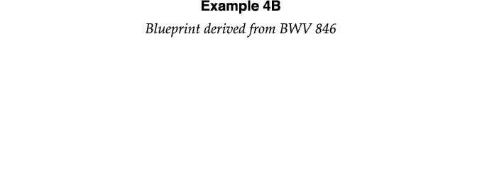 Example 4B Blueprint derived from BWV 846  