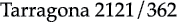 Tarragona 2121 362