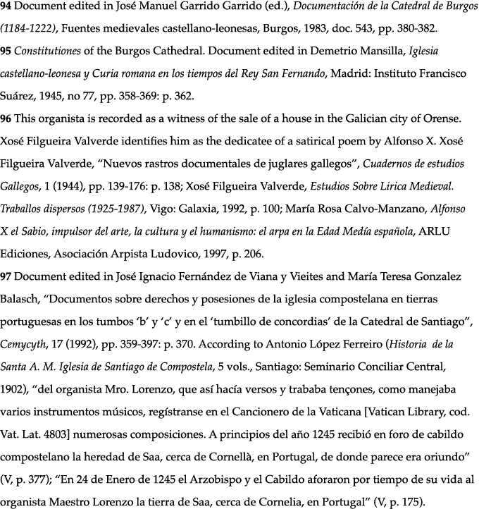 94 Document edited in José Manuel Garrido Garrido (ed ), Documentación de la Catedral de Burgos (1184-1222), Fuentes    