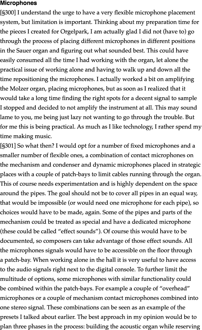 Microphones   300  I understand the urge to have a very flexible microphone placement system, but limitation is impor   