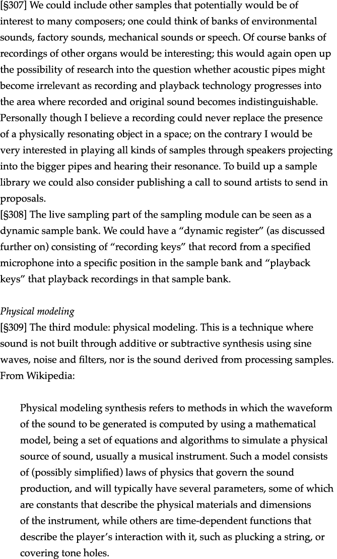   307  We could include other samples that potentially would be of interest to many composers; one could think of ban   