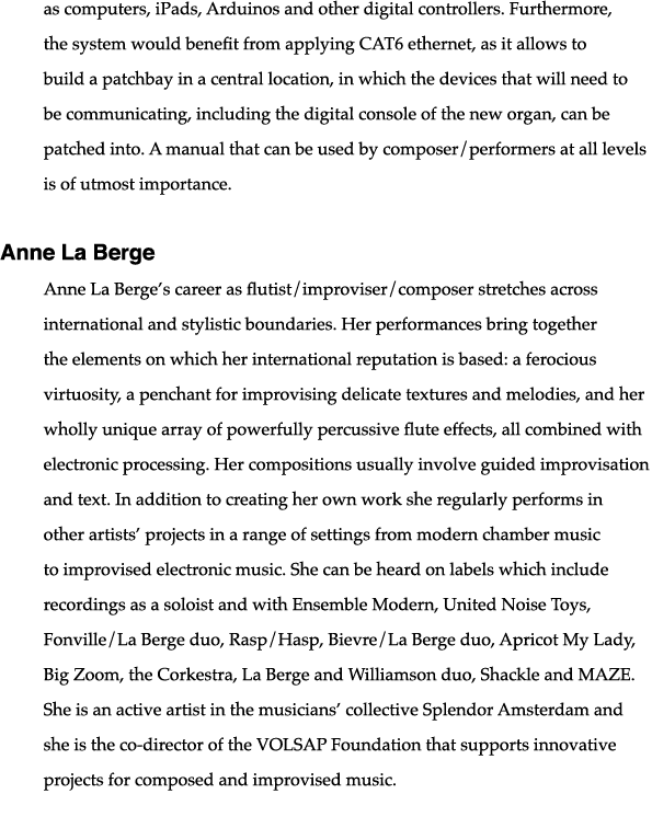 as computers, iPads, Arduinos and other digital controllers  Furthermore, the system would benefit from applying CAT6   
