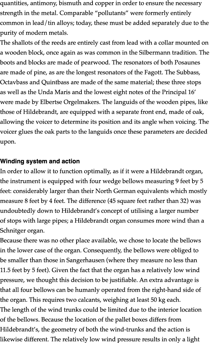 quantities, antimony, bismuth and copper in order to ensure the necessary strength in the metal  Comparable  pollutan   