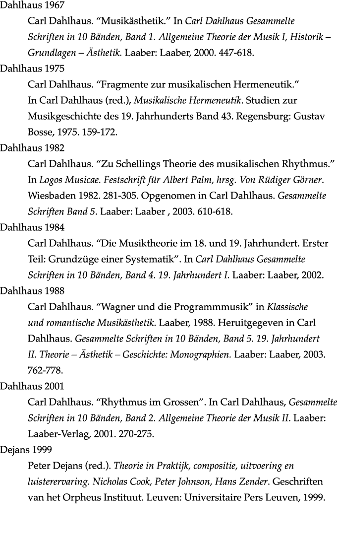 Dahlhaus 1967 Carl Dahlhaus   Musikästhetik   In Carl Dahlhaus Gesammelte Schriften in 10 Bänden, Band 1  Allgemeine    