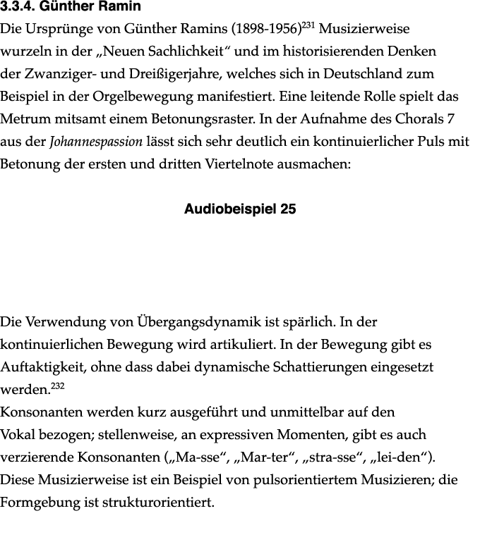  3 3 4  Günther Ramin Die Ursprünge von Günther Ramins (1898-1956)231 Musizierweise wurzeln in der  Neuen Sachlichkei   