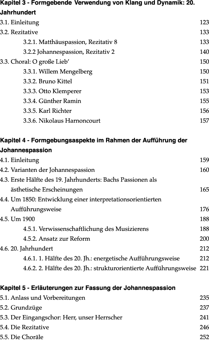 Kapitel 3 - Formgebende Verwendung von Klang und Dynamik: 20  Jahrhundert 3 1  Einleitung  123 3 2  Rezitative  133 3   