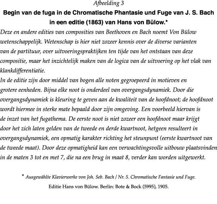 Afbeelding 3 Begin van de fuga in de Chromatische Phantasie und Fuge van J  S  Bach in een editie (1863) van Hans von   