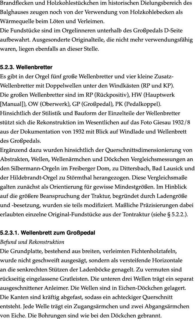 Brandflecken und Holzkohlest ckchen im historischen Dielungsbereich des Balghauses zeugen noch von der Verwendung von...