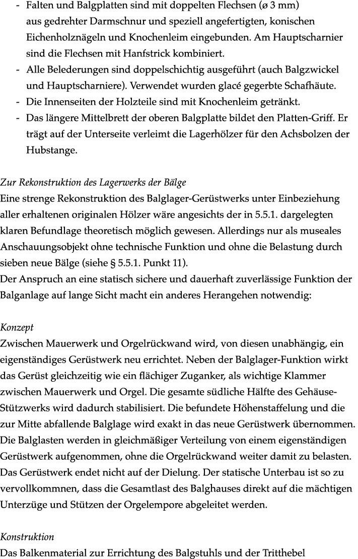  Falten und Balgplatten sind mit doppelten Flechsen ( 3 mm) aus gedrehter Darmschnur und speziell angefertigten, kon...