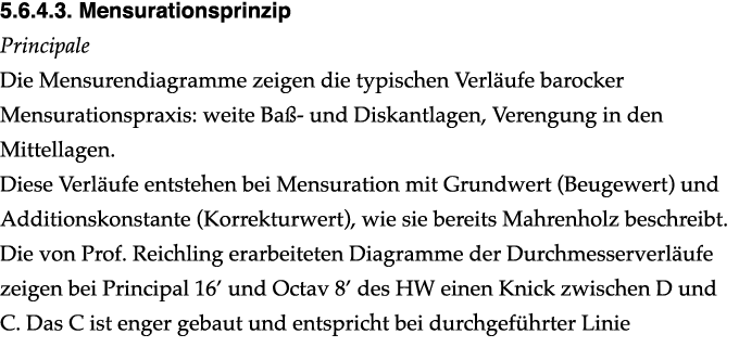 ﻿5.6.4.3. Mensurationsprinzip Principale Die Mensurendiagramme zeigen die typischen Verl ufe barocker Mensurationspra...