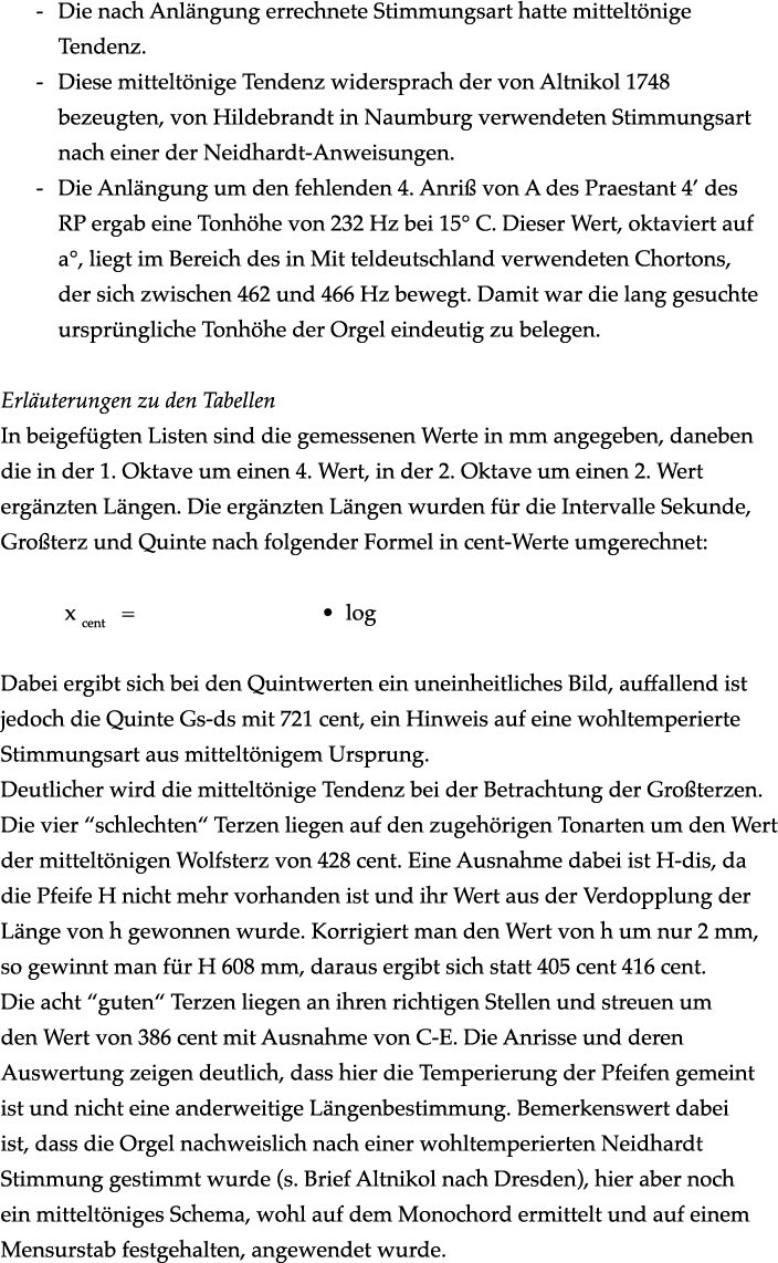  Die nach Anl ngung errechnete Stimmungsart hatte mittelt nige Tendenz. Diese mittelt nige Tendenz widersprach der vo...