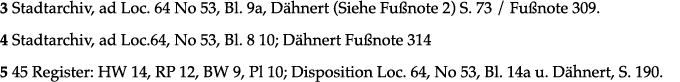 3 Stadtarchiv, ad Loc. 64 No 53, Bl. 9a, D hnert (Siehe Fu note 2) S. 73 / Fu note 309. 4 Stadtarchiv, ad Loc.64, No ...